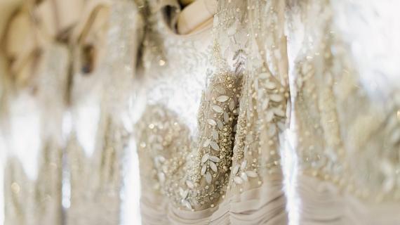 festive sparkling bridesmaids dresses