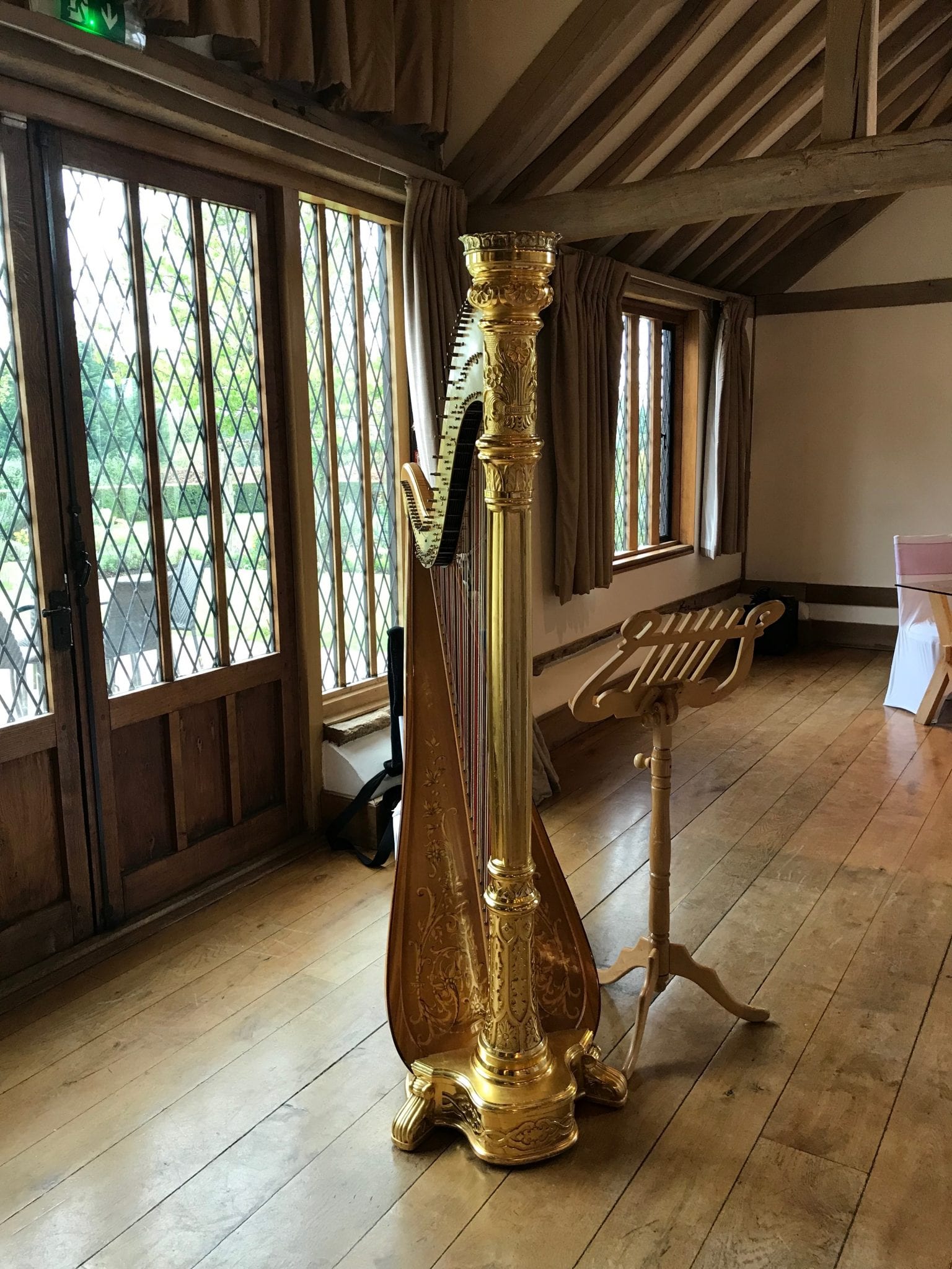 Cain Manor harpist