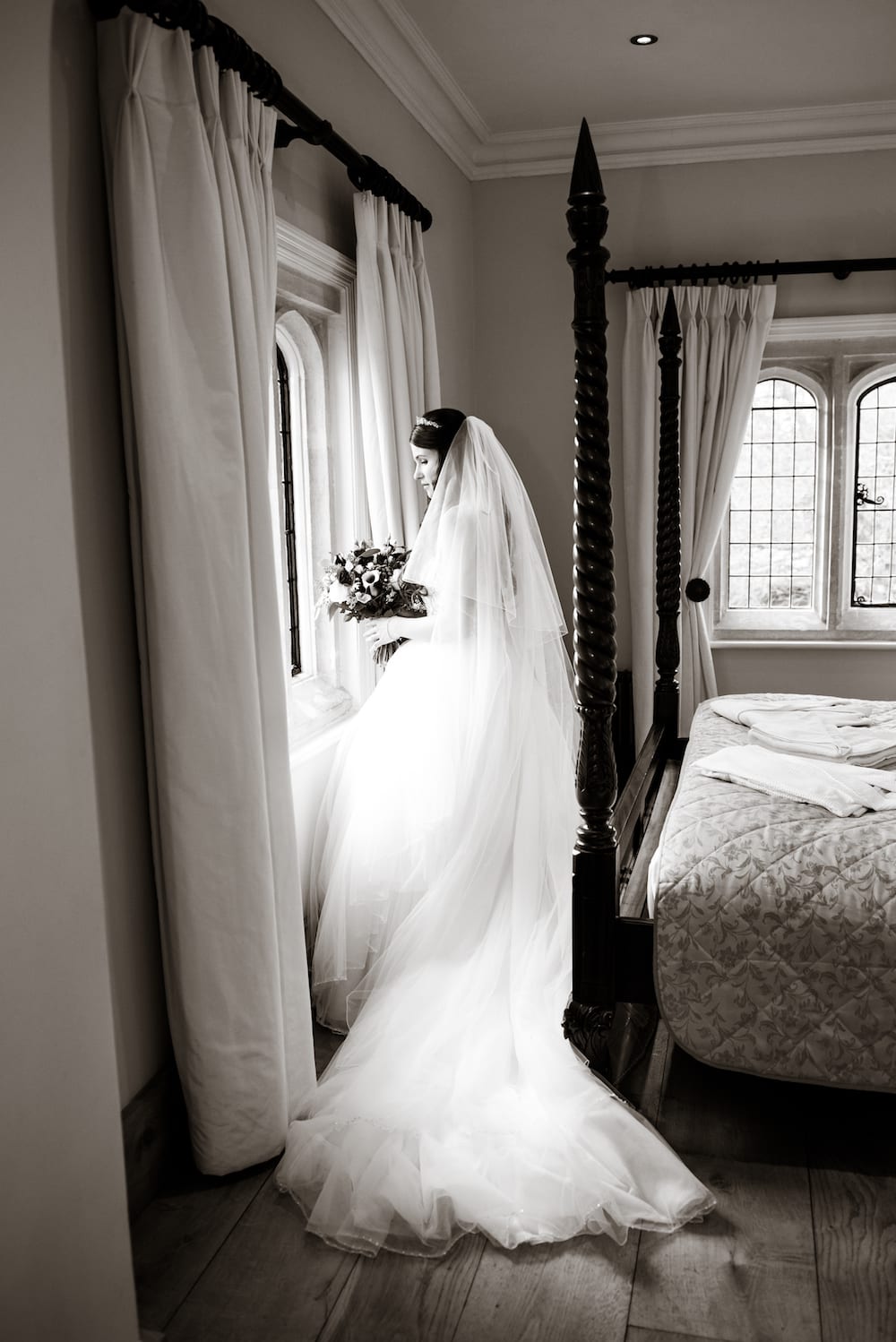 Bride pre-ceremony in Bridal Suite