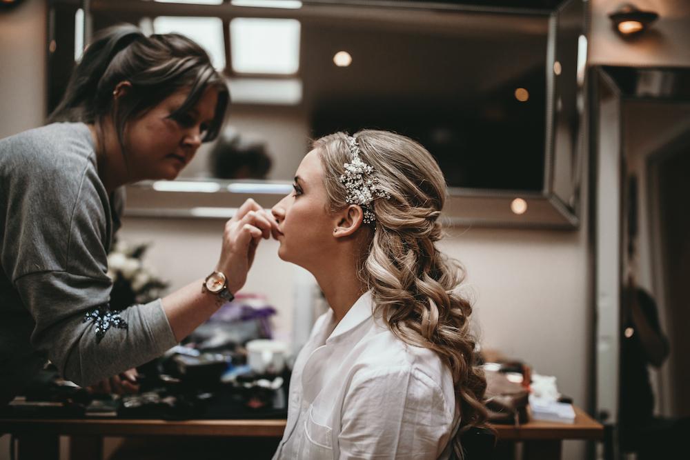 bridal makeup preparations
