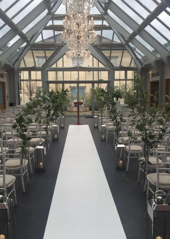 botleys mansion atrium wedding ceremony
