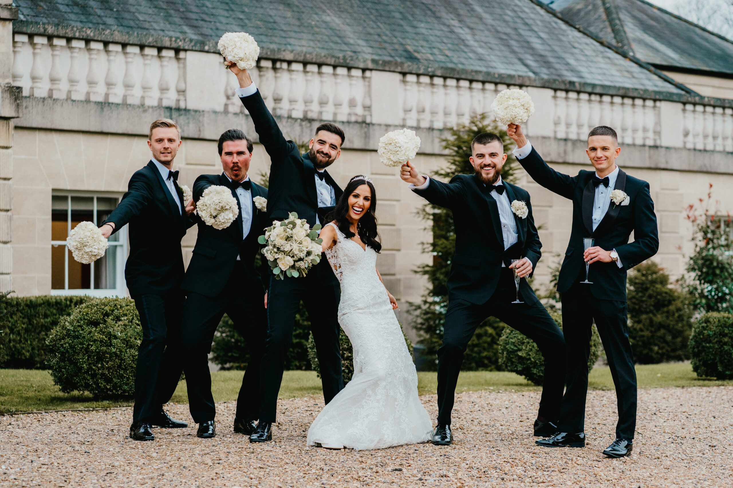 Black tie wedding theme