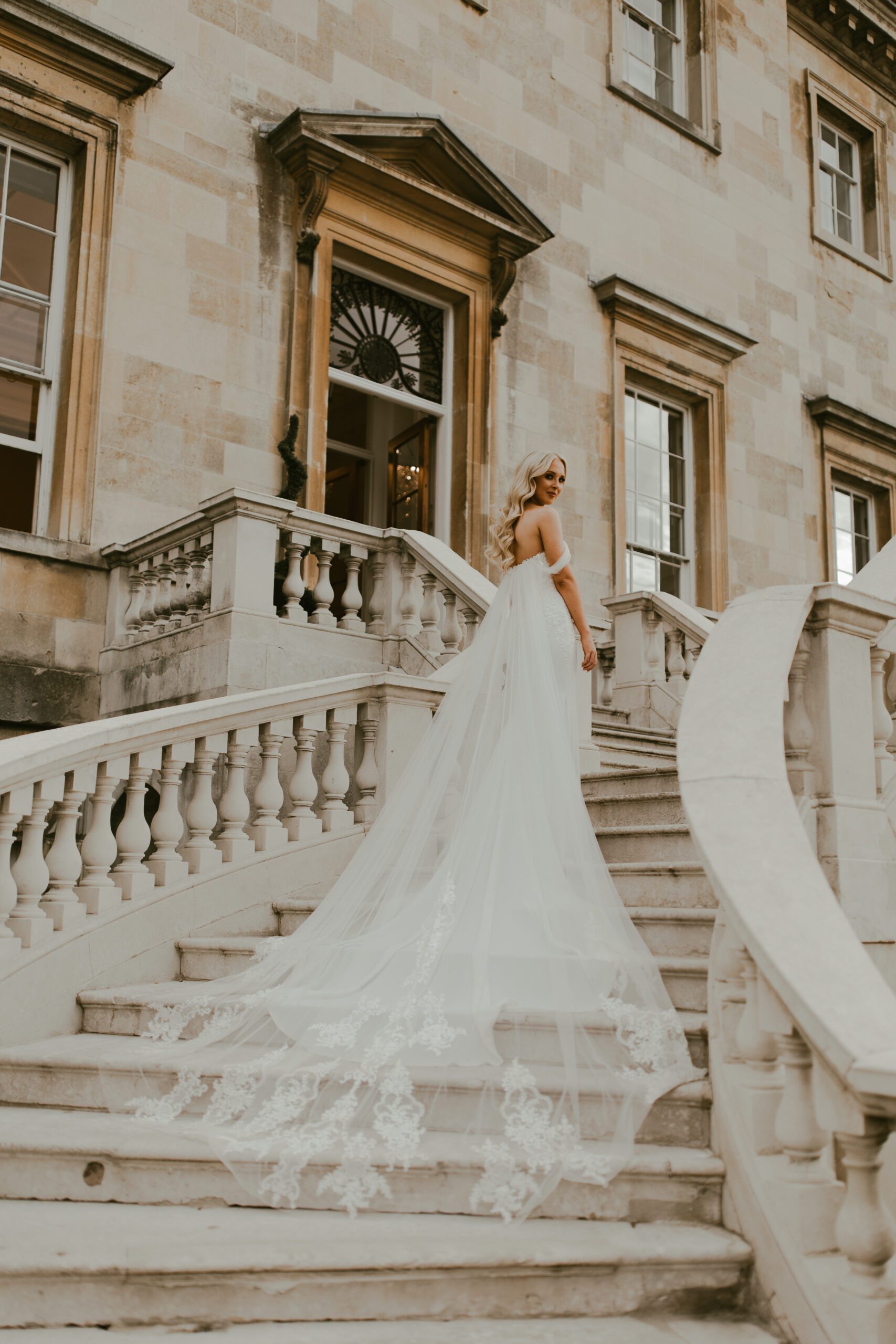 Grand staircase at Botleys Mansion