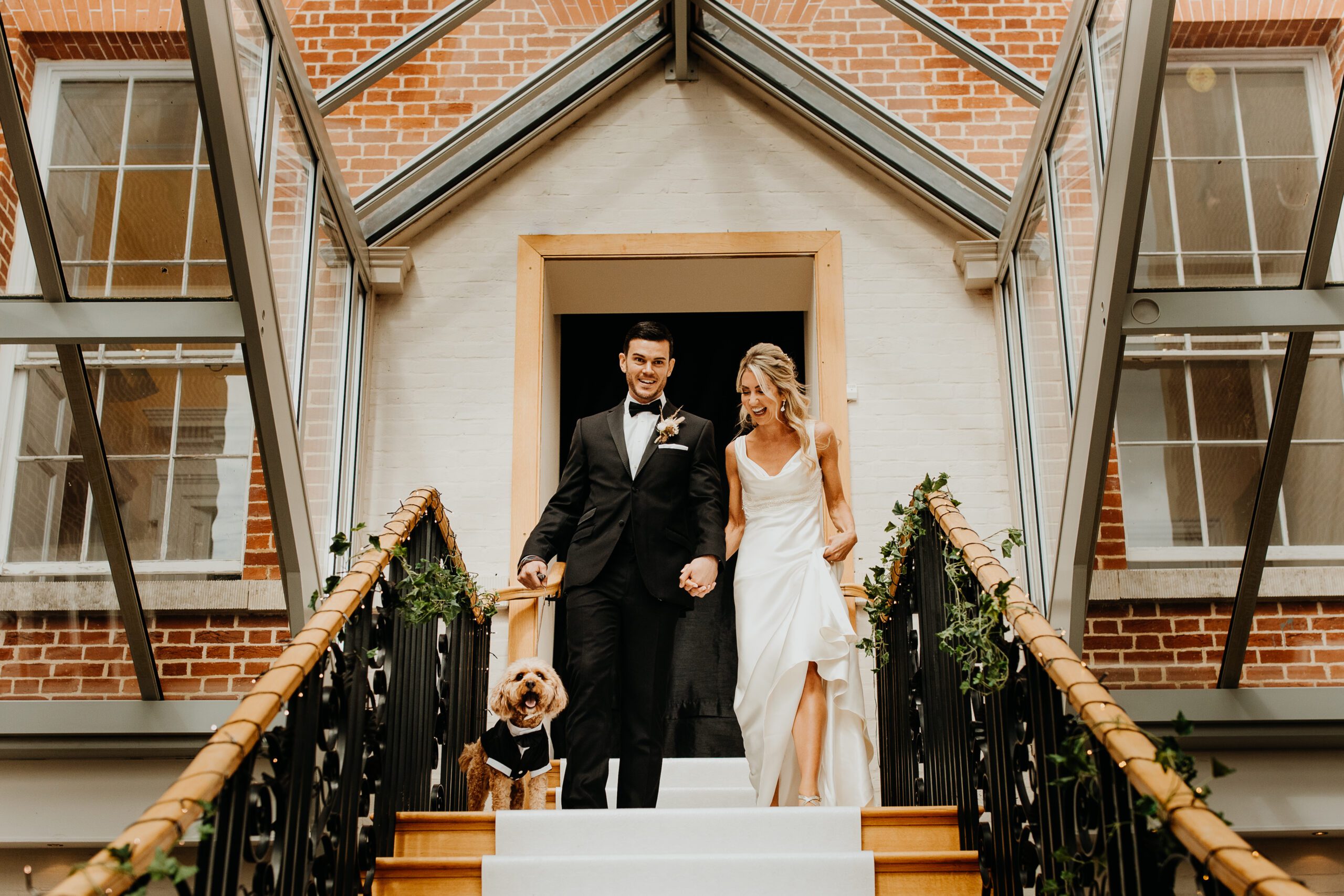 Grand entrance into the wedding banquet