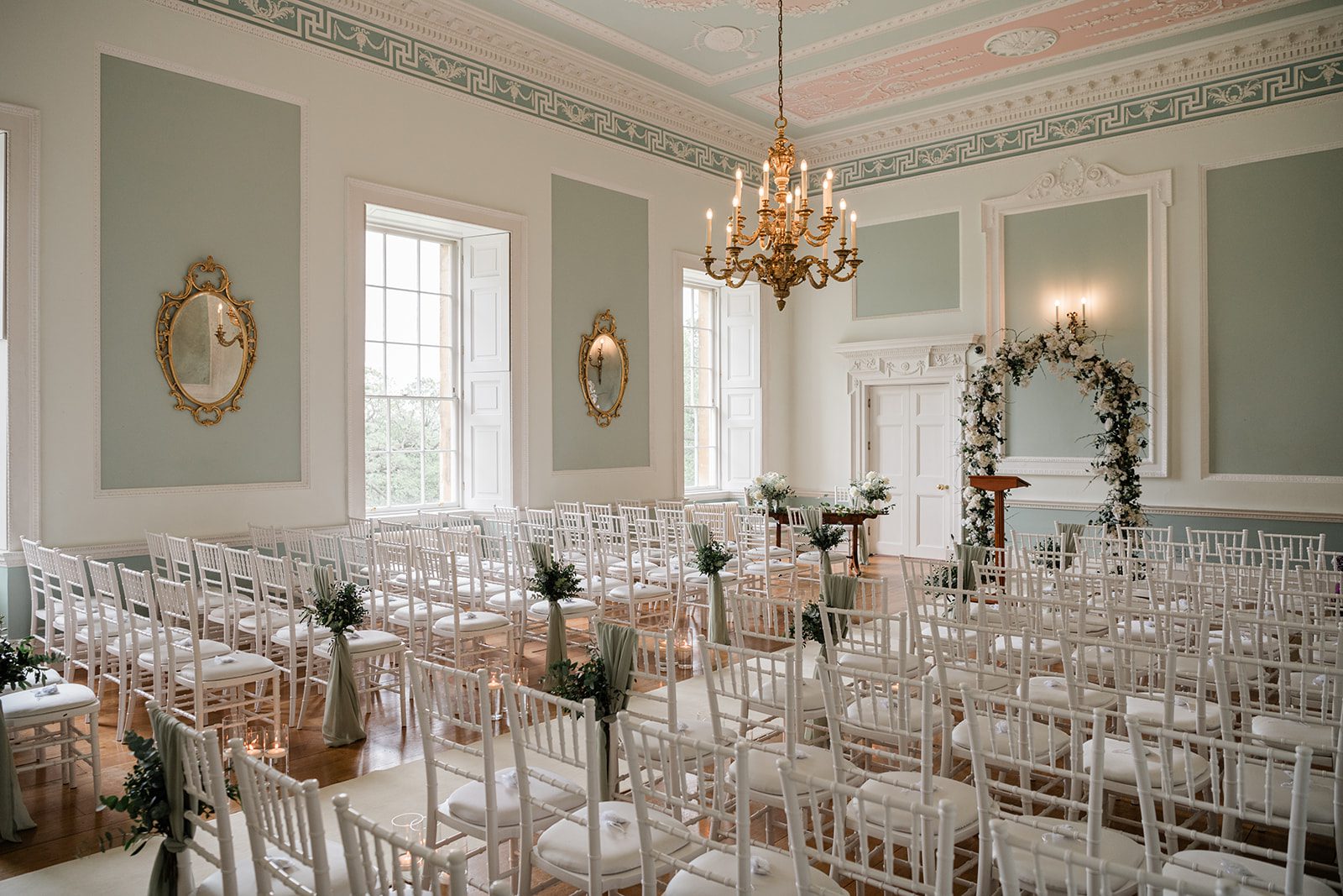 Green Room at Botleys Mansion in Chertsey, Surrey