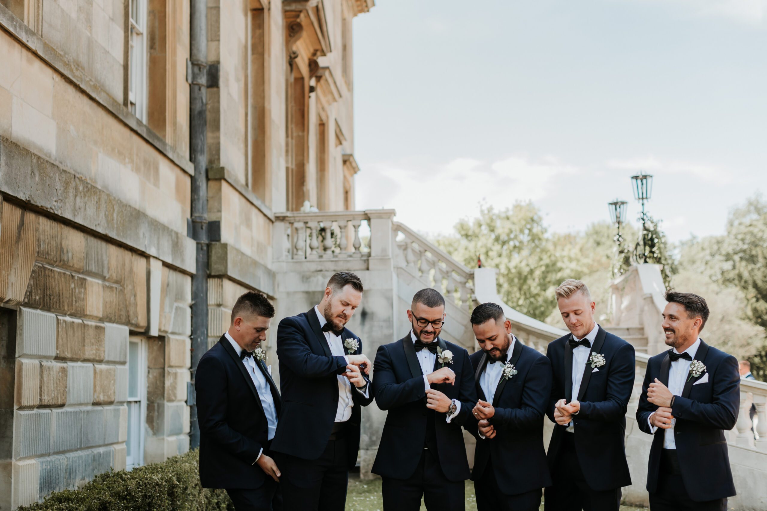 Autumn wedding reception in Surrey