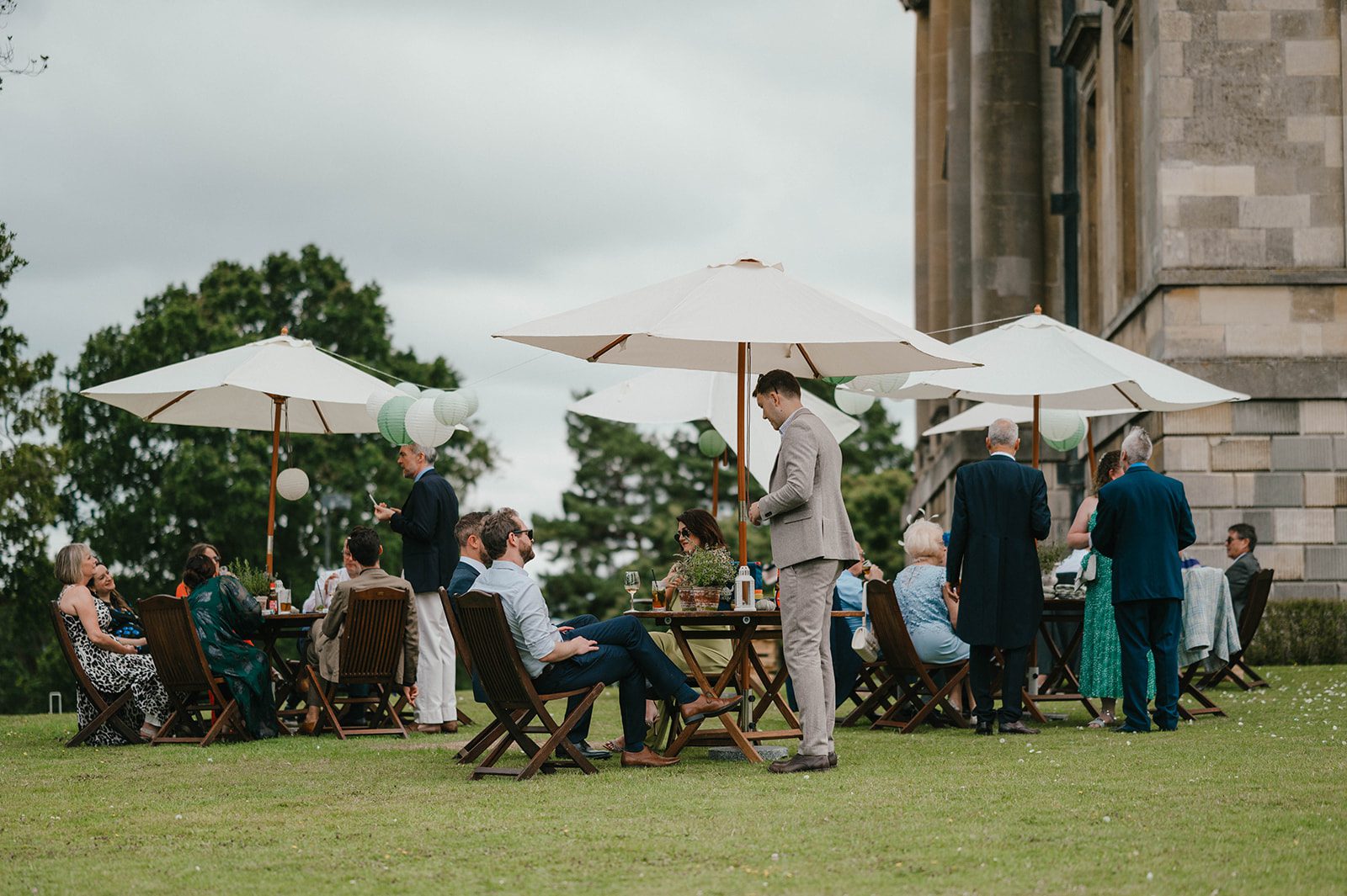 Garden wedding reception venue Botleys Mansion in Chertsey