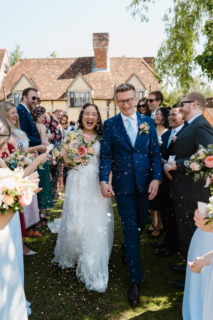 Confetti shot at Cain Manor in Hampshire