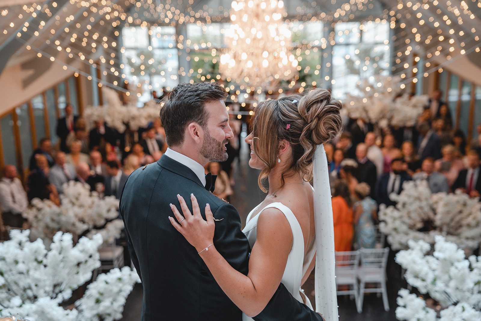 Couple getting married at Botleys Mansion, Surrey