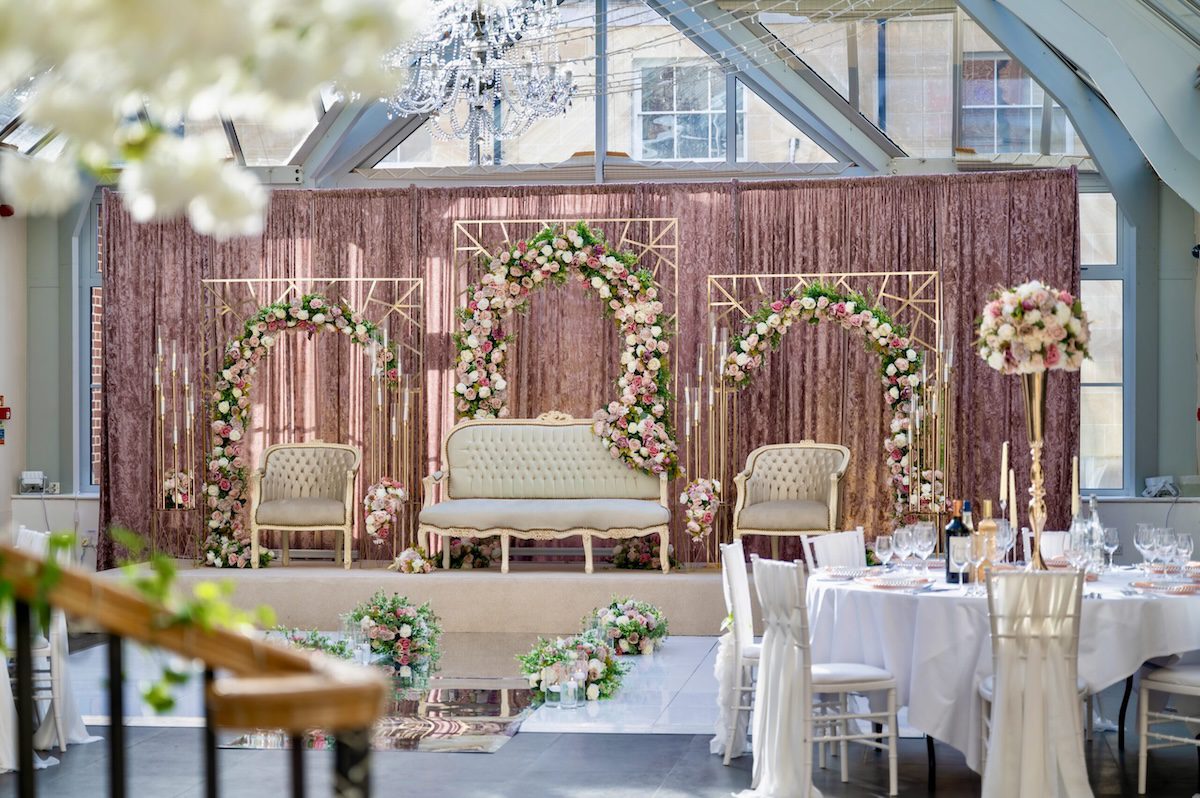 dry hire orangery setup Botleys Mansion Surrey
