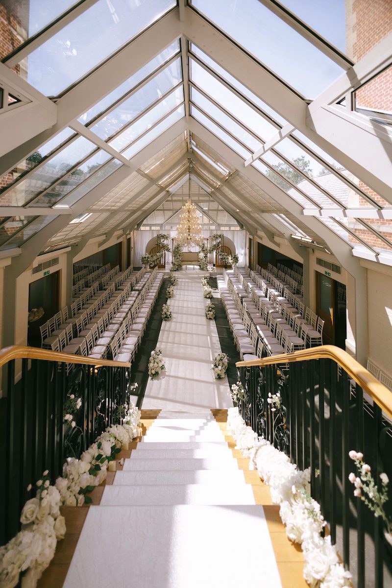dry hire orangery wedding ceremony Botleys Mansion Surrey