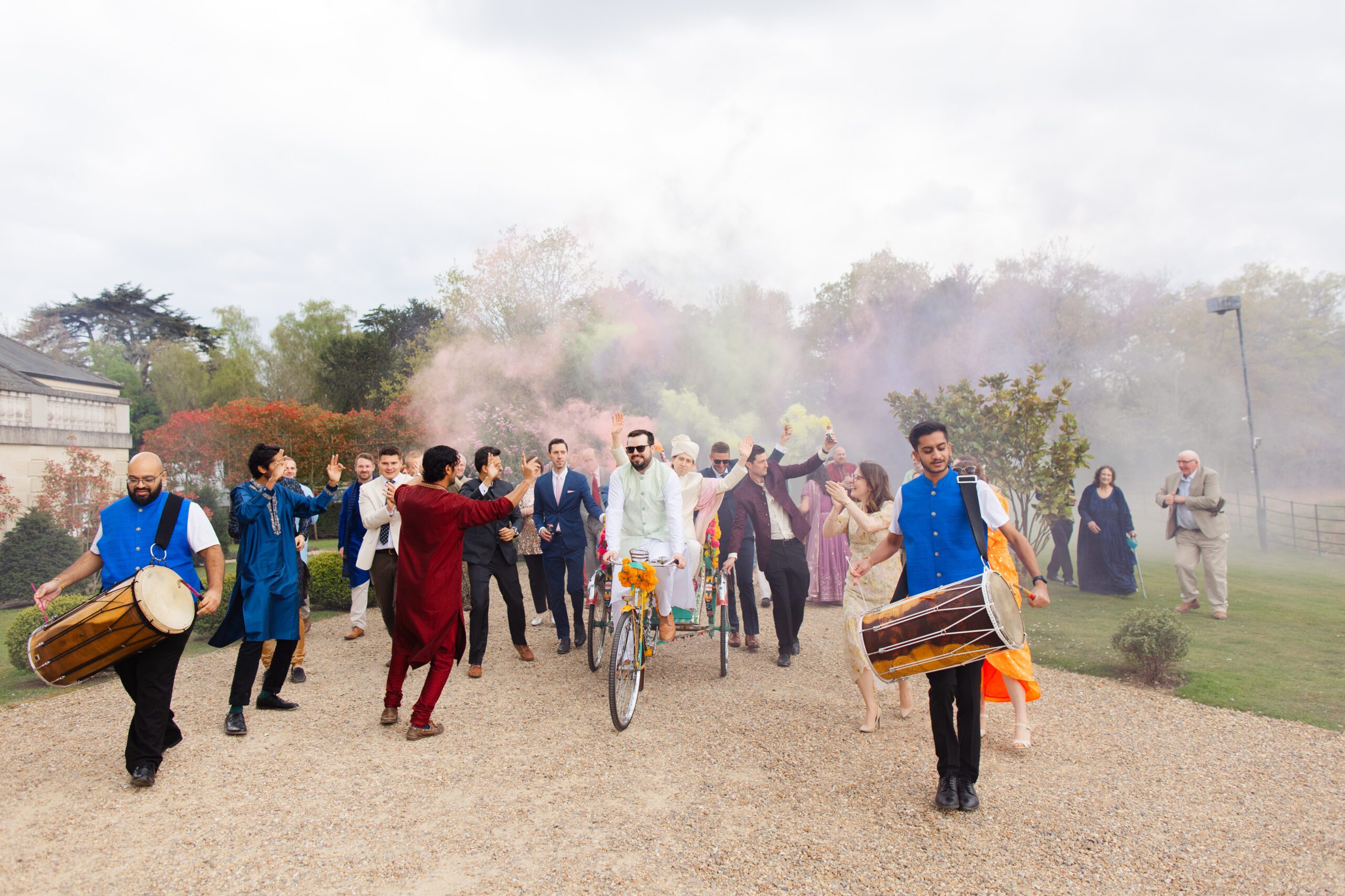 Botleys Mansion Hindu wedding arrival