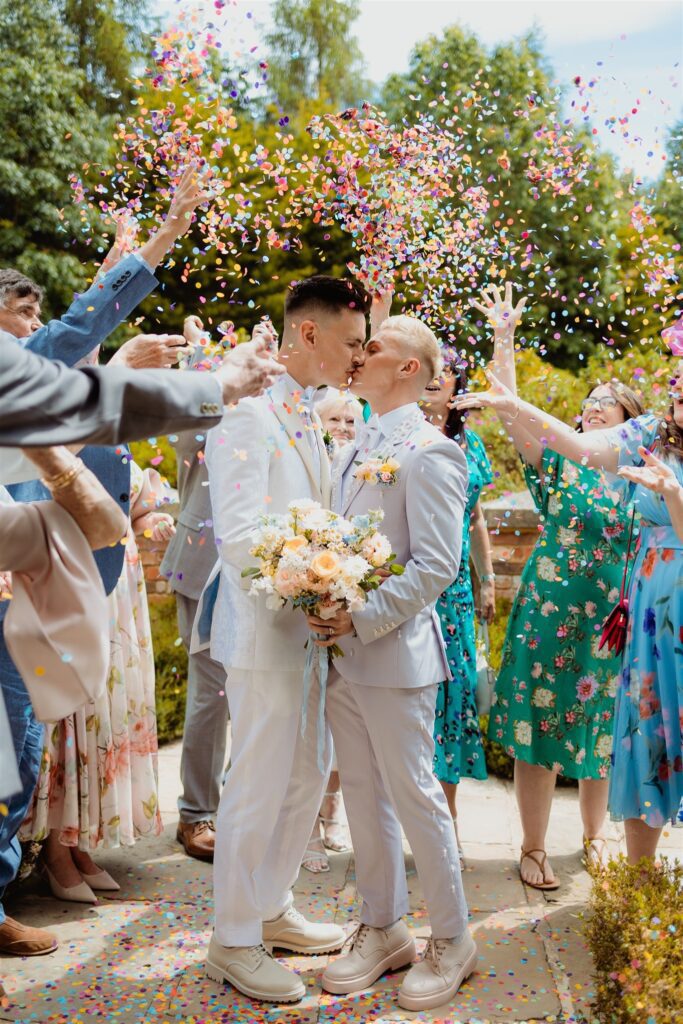 Matthew & Ryan’s joyful summer wedding at Cain Manor, Hampshire